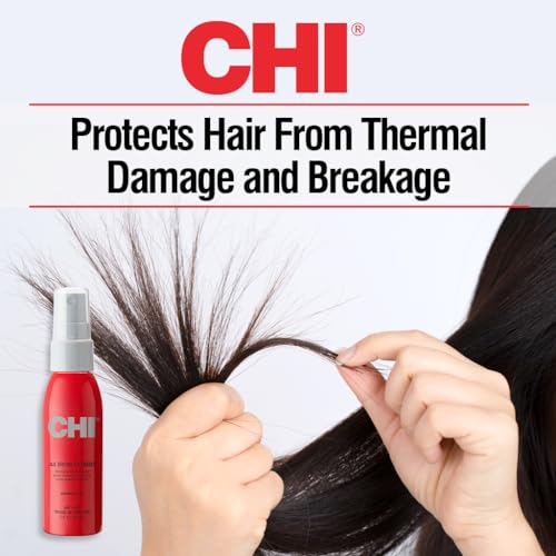 CHI 44 Iron Guard Thermal Protection Spray, Nourishing Formula Helps Resist Heat Damage to Hair & Tame Frizz, Clear, 8 Oz