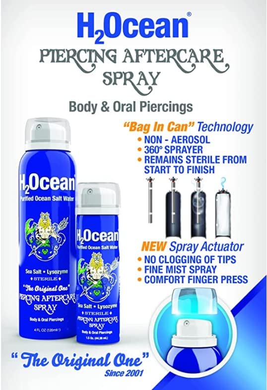 H2Ocean Piercing Aftercare Spray 4oz