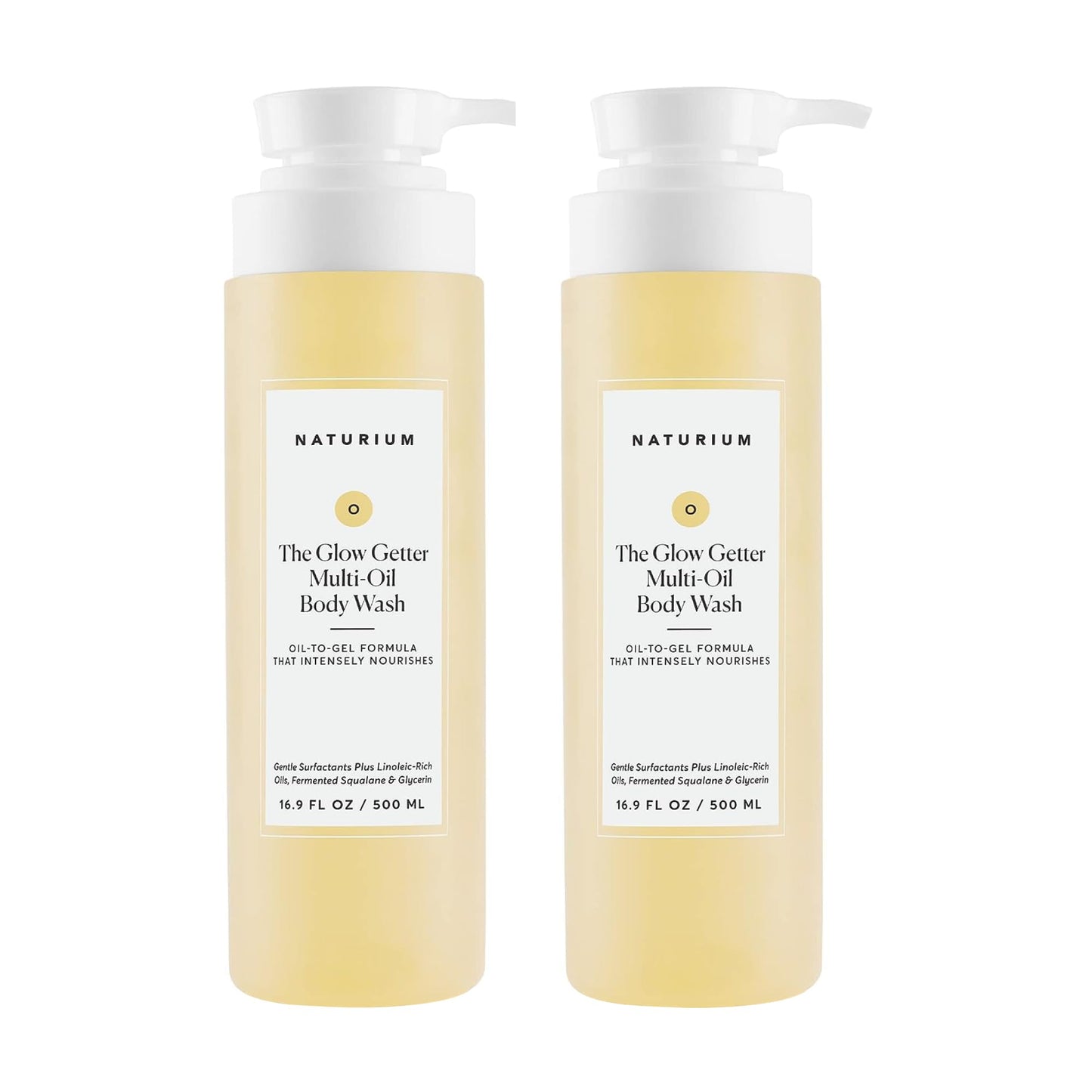 Naturium The Glow Getter Multi-Oil Hydrating Body Wash, Gentle Cleanser, 16.9 oz