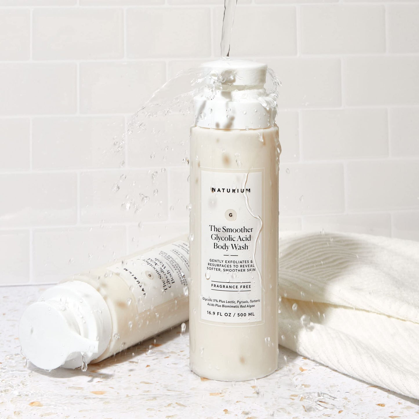 Naturium The Glow Getter Multi-Oil Hydrating Body Wash, Gentle Cleanser, 16.9 oz