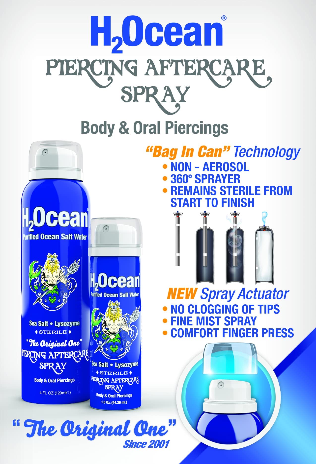 H2Ocean Piercing Aftercare Spray 4oz