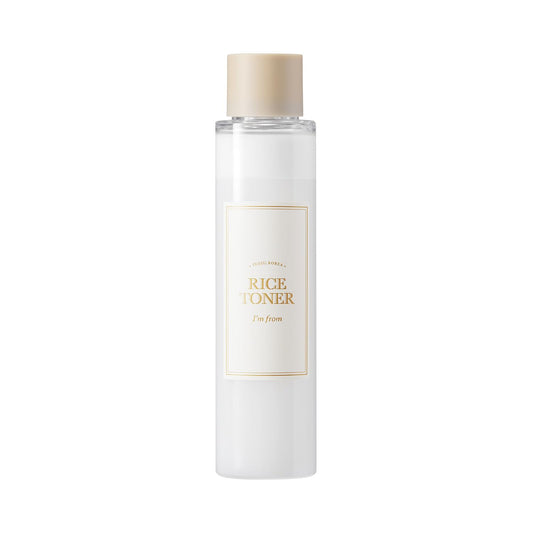 I'm from Rice Toner, Milky Toner for Glowing Skin, Korean Rice, Glow Essence with Niacinamide, Hydrating for Dry, Dull, Combination Skin, Vegan, Fragrance Free, Glass Skin 5.07 Fl Oz