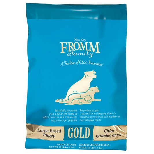 Fromm Large Breed Puppy Gold Premium Dry Dog Food - Dry Puppy Food for Large Breeds - Chicken Recipe - 30 lb